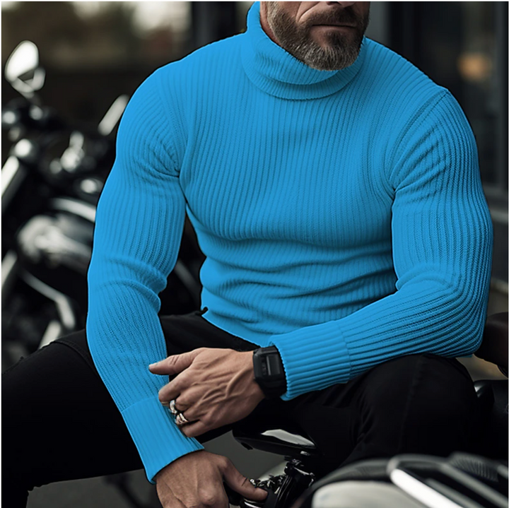 Alaska | Raffinierter Pullover mit Stehkragen für Herren | Eleganz & Winterwärme