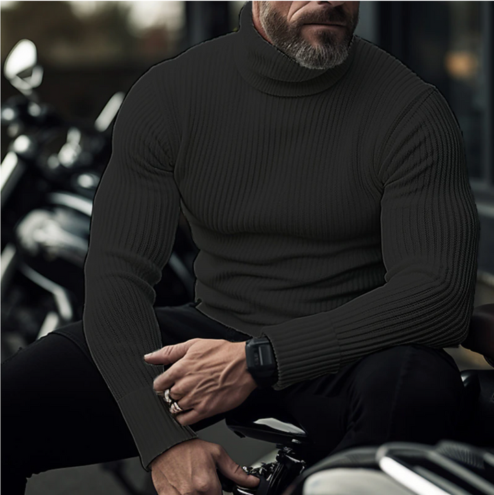 Alaska | Raffinierter Pullover mit Stehkragen für Herren | Eleganz & Winterwärme
