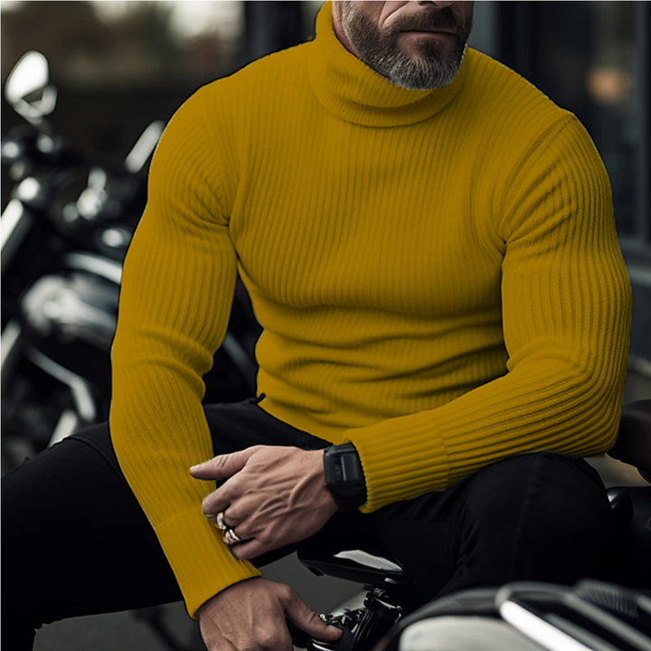Alaska | Raffinierter Pullover mit Stehkragen für Herren | Eleganz & Winterwärme