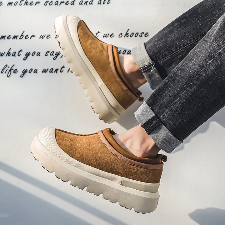 Winterstiefel Unisex | Plüsch gefütterte Plateauschuhe Warmer Komfort