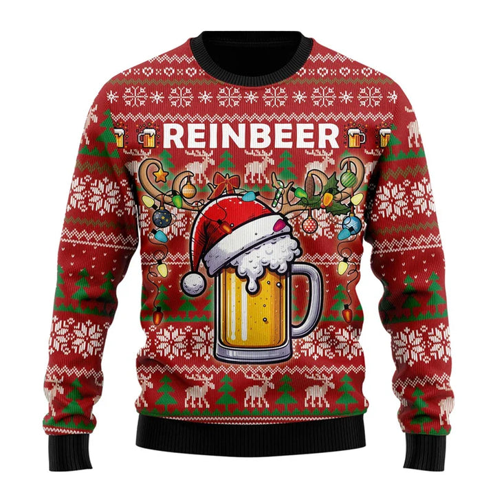 Weihnachtspulli Biermotiv | Sweatshirt Unisex Party