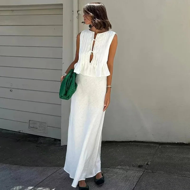 Elegantes Maxikleid | Leinen | Luftig und Stilvoll
