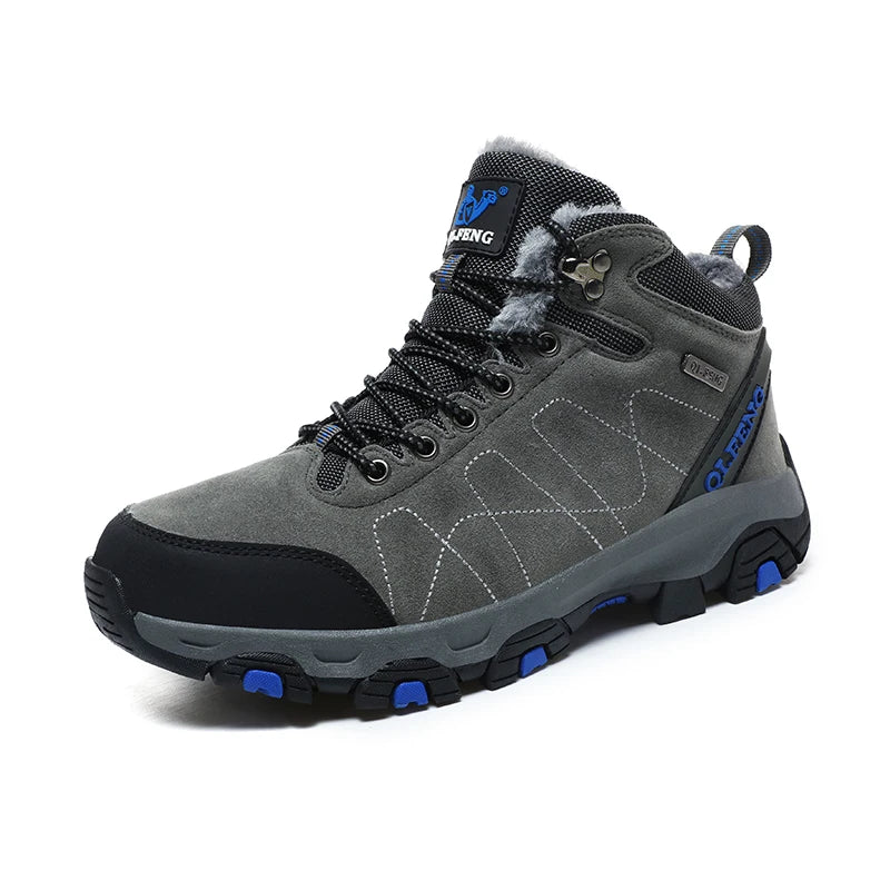 Herren Wanderstiefel | Warme Outdoor Schuhe für Herbst & Winter mit rutschfester Sohle