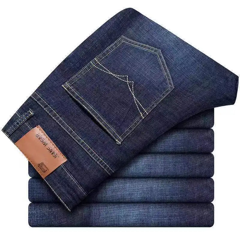 Herren Business Jeans | Bequeme gerade Stretch Jeans für Alltag & Büro