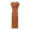 Amandine | Elegantes Neckholder-Kleid mit Plissee und Schlitz für einen raffinierten Look