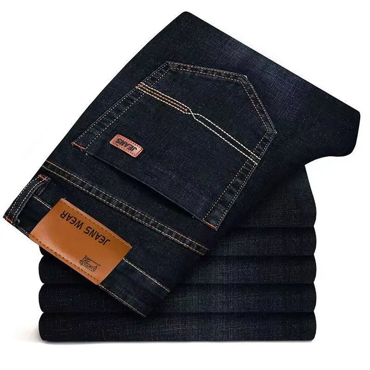 Herren Business Jeans | Bequeme gerade Stretch Jeans für Alltag & Büro