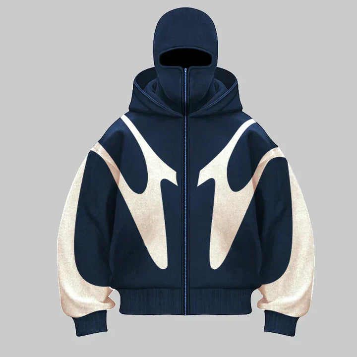 Deadzone Kapuzenpulli mit Sturmhaube | Auffallendes Design und totaler Schutz