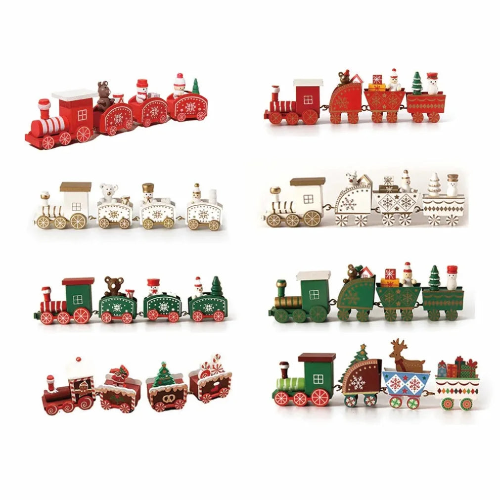Weihnachtsbaumschmuck Holzeisenbahn - Bewegliche Dekoration & Neujahrsgeschenk