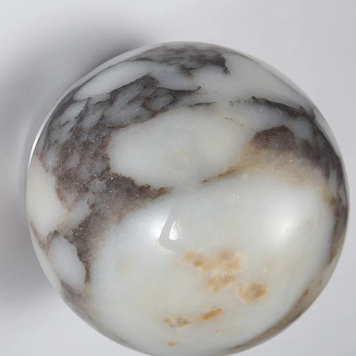 Væglampe Marmor Natursten | Kugle LED Til Stue Gang