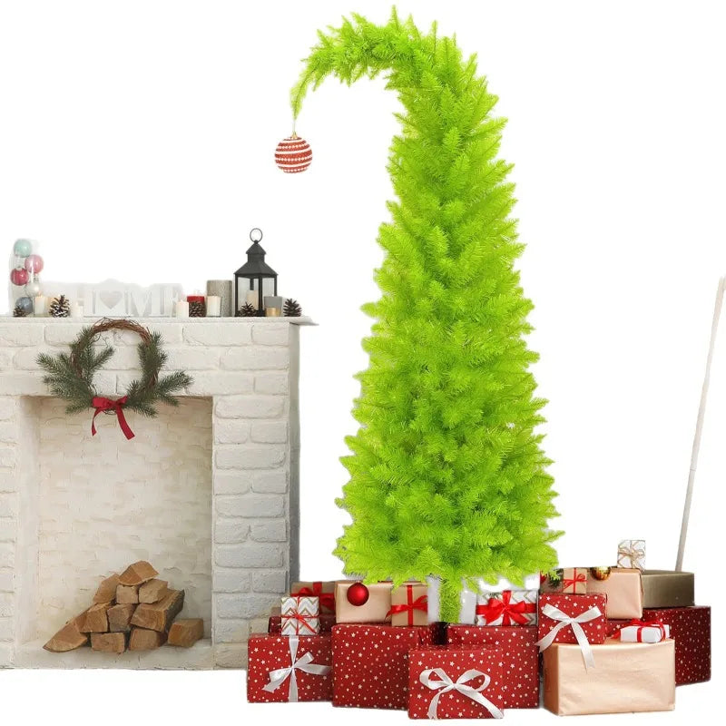Künstlicher Weihnachtsbaum aus PVC - Form einer Weihnachtsmannmütze, 90cm/150cm Dekoration
