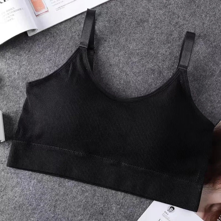 Damen Bralette BH | Nahtloser Büstenhalter ohne Bügel mit Vollschale für Sport & Alltag
