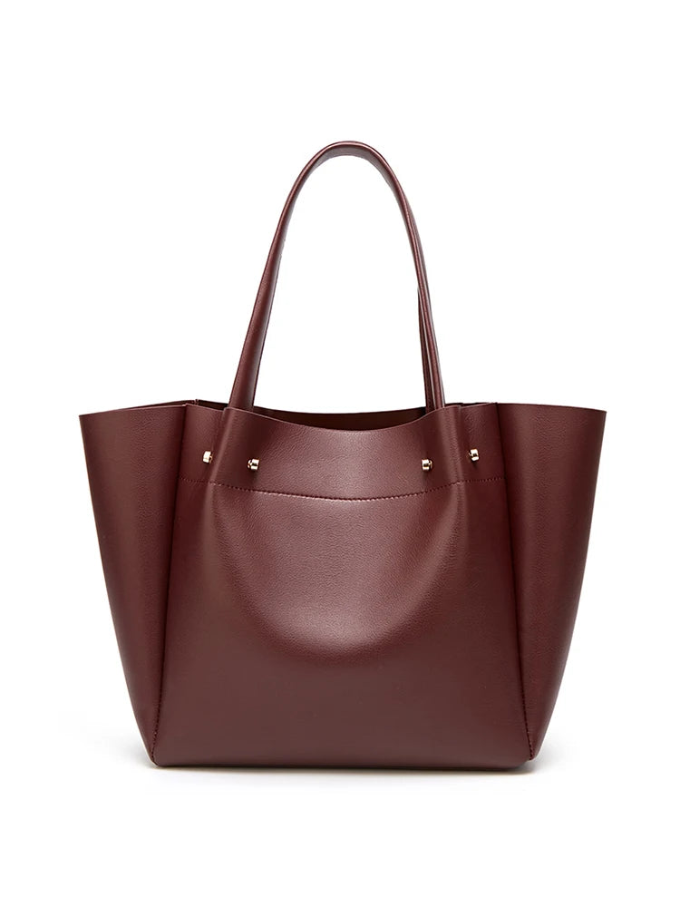 Damen Plissee-Handtasche | PU-Leder Shopper mit großer Kapazität