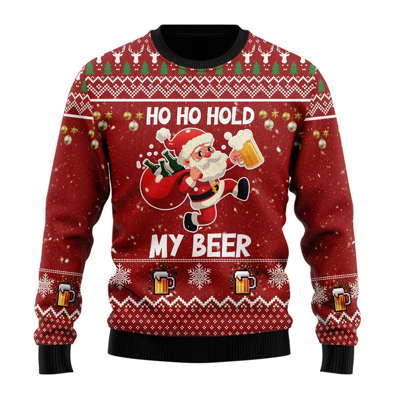 Weihnachtspulli Biermotiv | Sweatshirt Unisex Party