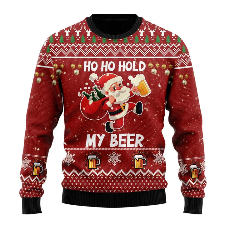 Weihnachtspulli Biermotiv | Sweatshirt Unisex Party