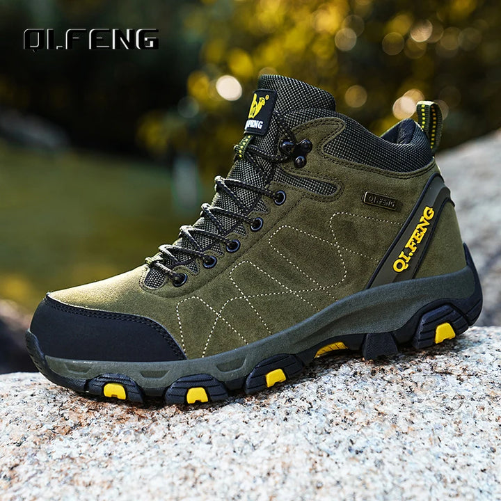 Herren Wanderstiefel | Warme Outdoor Schuhe für Herbst & Winter mit rutschfester Sohle