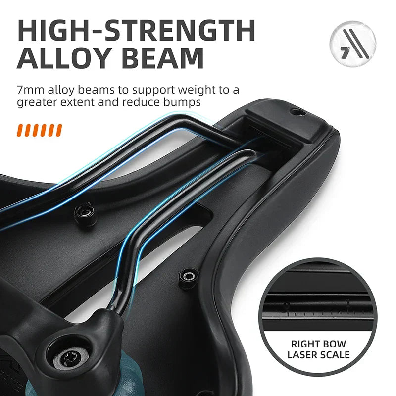 Sillín de bicicleta muy elástico y resistente a los impactos | Sillín de bicicleta cómodo, impermeable y transpirable para bicicletas de carretera y de montaña