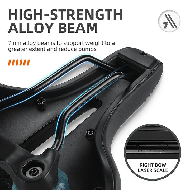 Sillín de bicicleta muy elástico y resistente a los impactos | Sillín de bicicleta cómodo, impermeable y transpirable para bicicletas de carretera y de montaña