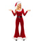 Weihnachten Jumpsuit Damen Langarm | Flared Hose Hut Set