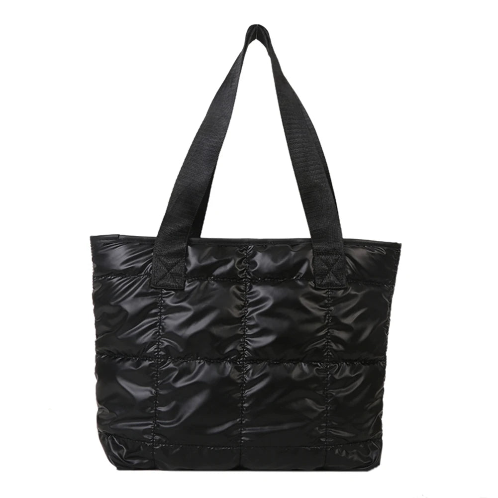 Damen Handtasche aus Baumwolle | Gepolstertes Design mit Rauten & Große Kapazität für Reisen