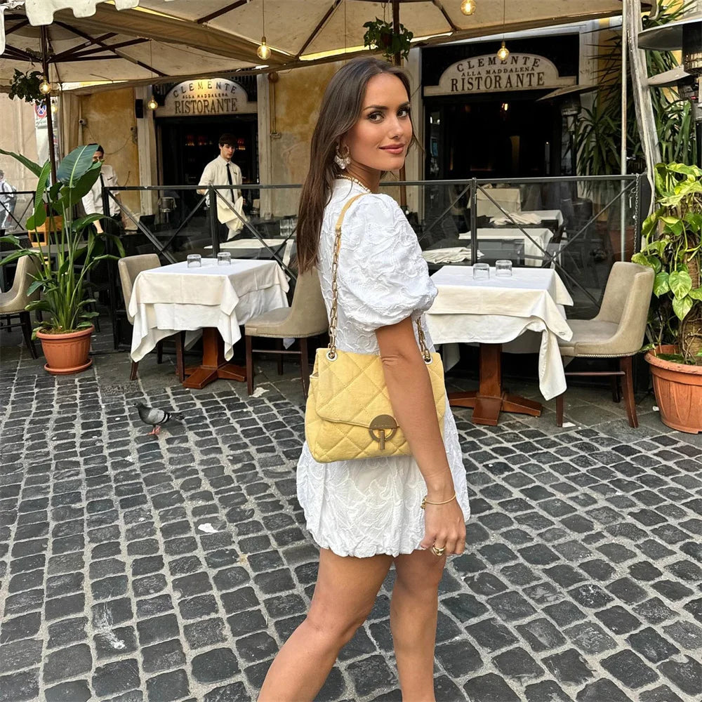 Italienisches Kleid Damen | Schicker & anspruchsvoller Schnitt | Eleganter Look für jeden Anlass