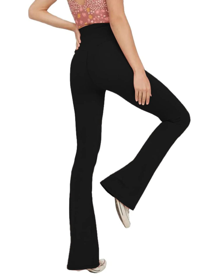 Damen Yoga Leggings | Hohe Taille, Bauchkontrolle, Weite Schlaghosen