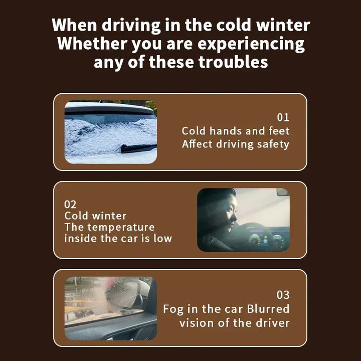 Bil Varmeblæser Bærbar | 150W Afdugger Aftøer Temperatur Display