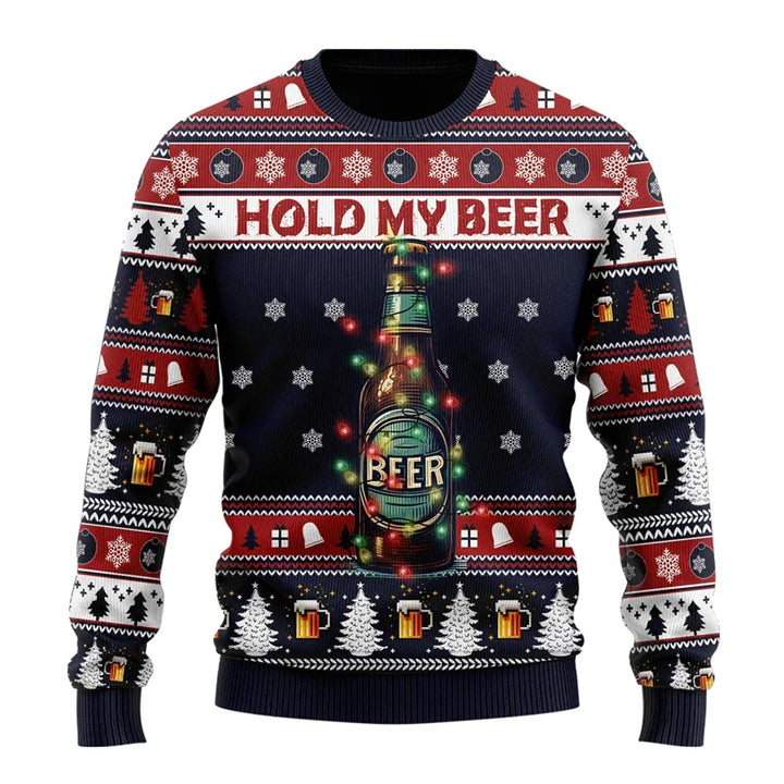 Weihnachtspulli Biermotiv | Sweatshirt Unisex Party