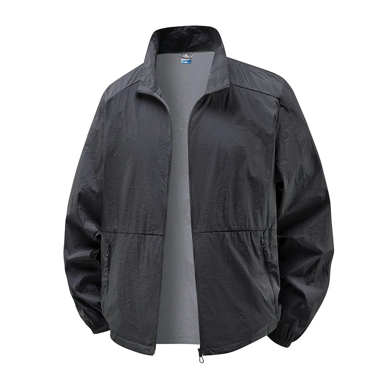 Chaqueta ligera de senderismo de verano para hombre | Impermeable, transpirable y de secado rápido