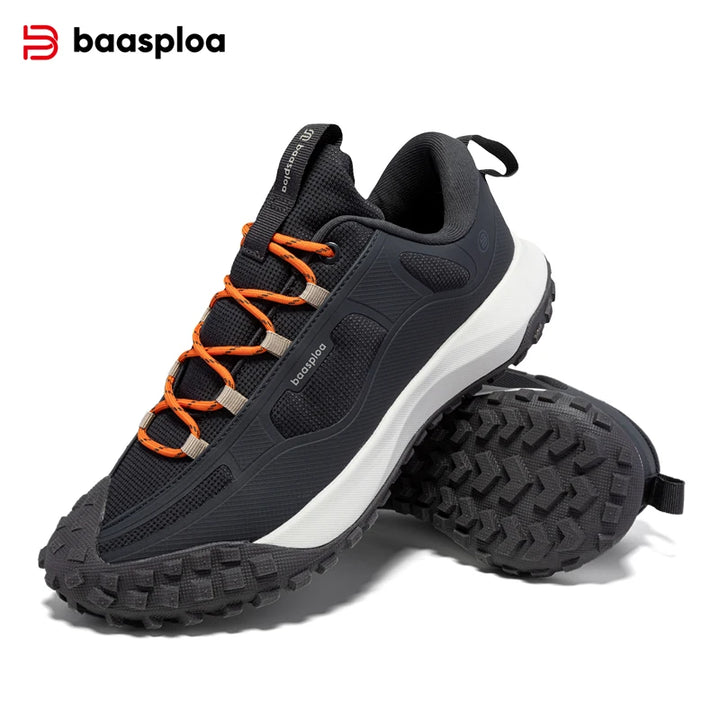 Baasploa Herren Wanderschuhe | Outdoor Sneaker wasserabweisend & rutschfest