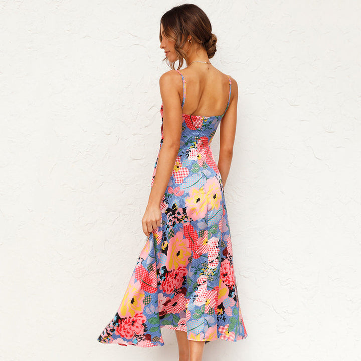 Blumenkleid für Damen | Florales Muster & Schmeichelhafte Passform für Frühling und Sommer
