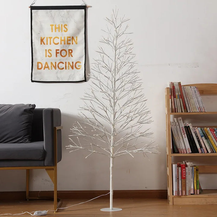 Künstlicher LED-Weihnachtsbaum (1,5 m) - Warmweißes Licht, Dekoration für draußen