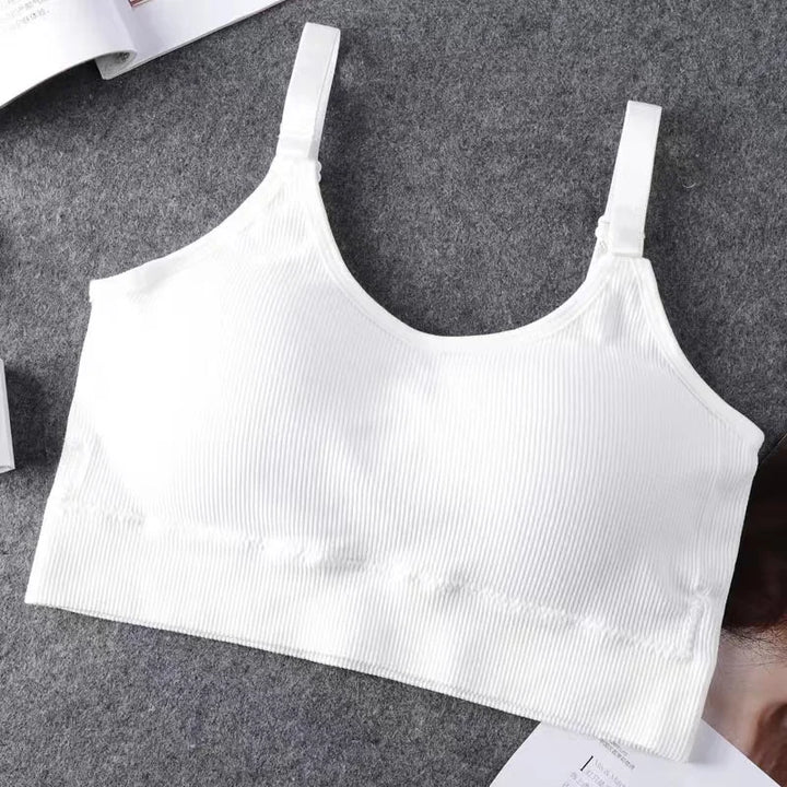 Damen Bralette BH | Nahtloser Büstenhalter ohne Bügel mit Vollschale für Sport & Alltag