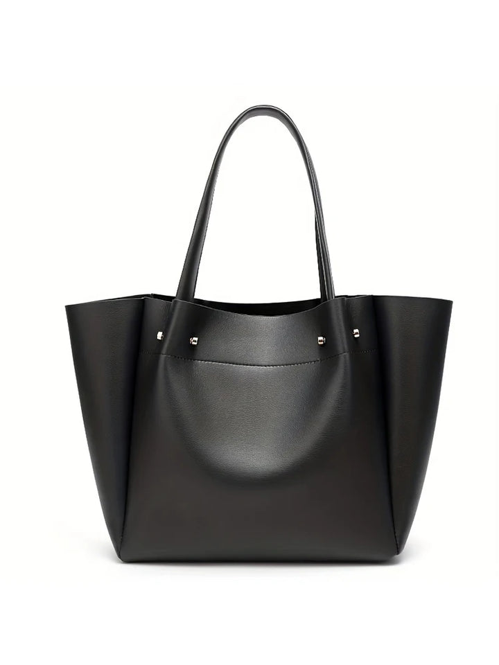 Damen Plissee-Handtasche | PU-Leder Shopper mit großer Kapazität