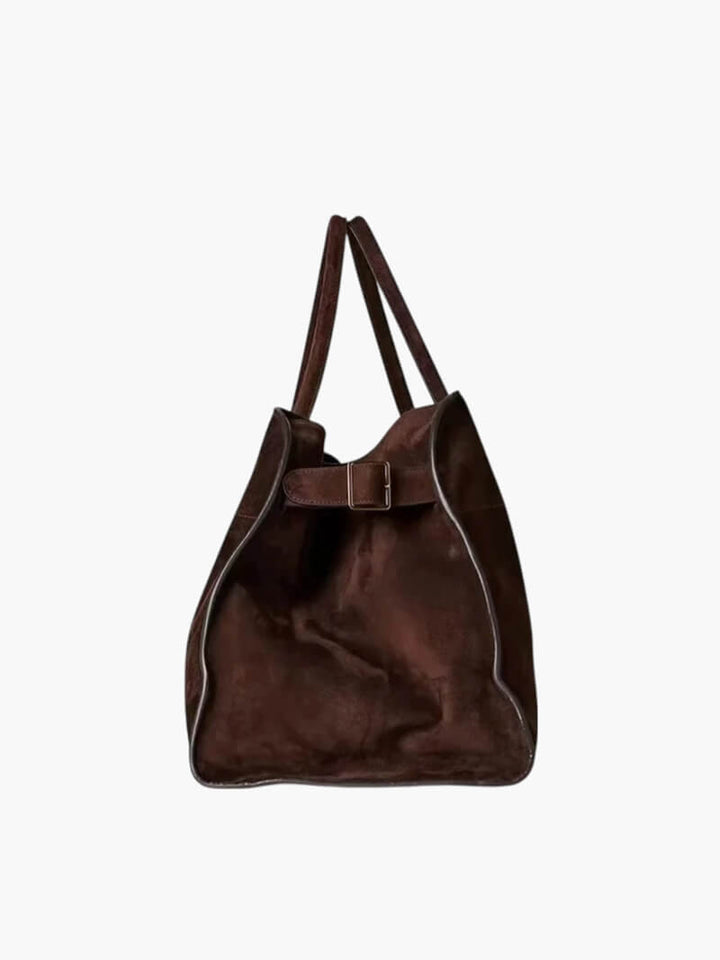 Elegante Damenhandtasche aus pflanzlich gegerbtem Leder und mit geräumigem Design