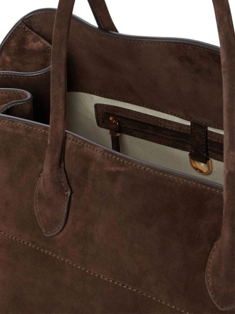 Elegante Damenhandtasche aus pflanzlich gegerbtem Leder und mit geräumigem Design