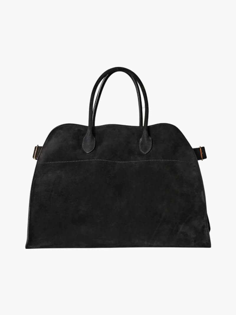 Elegante Damenhandtasche aus pflanzlich gegerbtem Leder und mit geräumigem Design