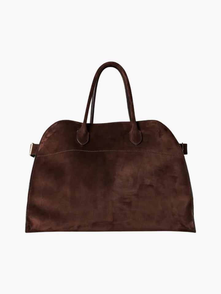Elegante Damenhandtasche aus pflanzlich gegerbtem Leder und mit geräumigem Design