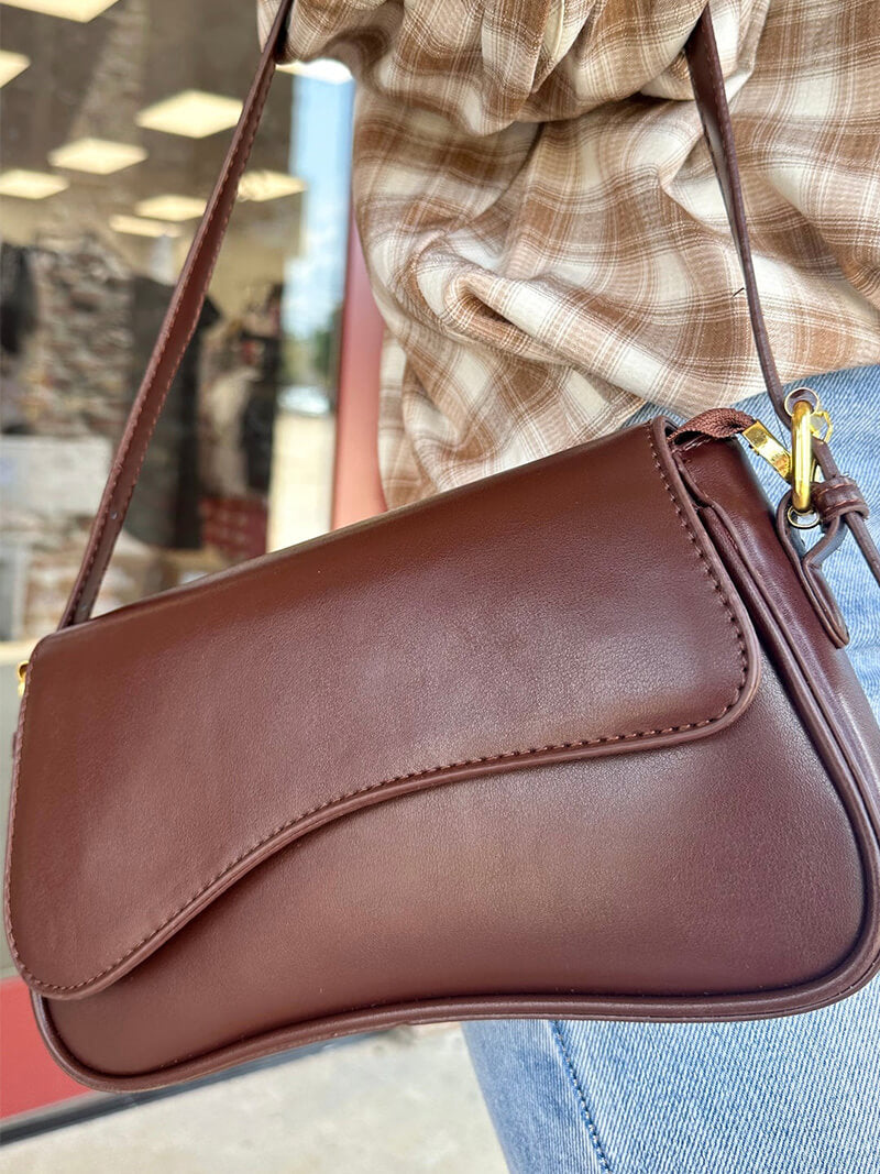 Janita | Damen-Umhängetasche mit schlankem & gewelltem Design - vielseitig, luxuriös & modisch