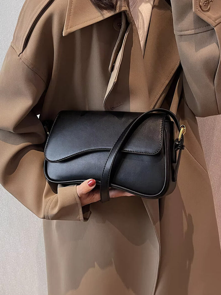 Janita | Damen-Umhängetasche mit schlankem & gewelltem Design - vielseitig, luxuriös & modisch