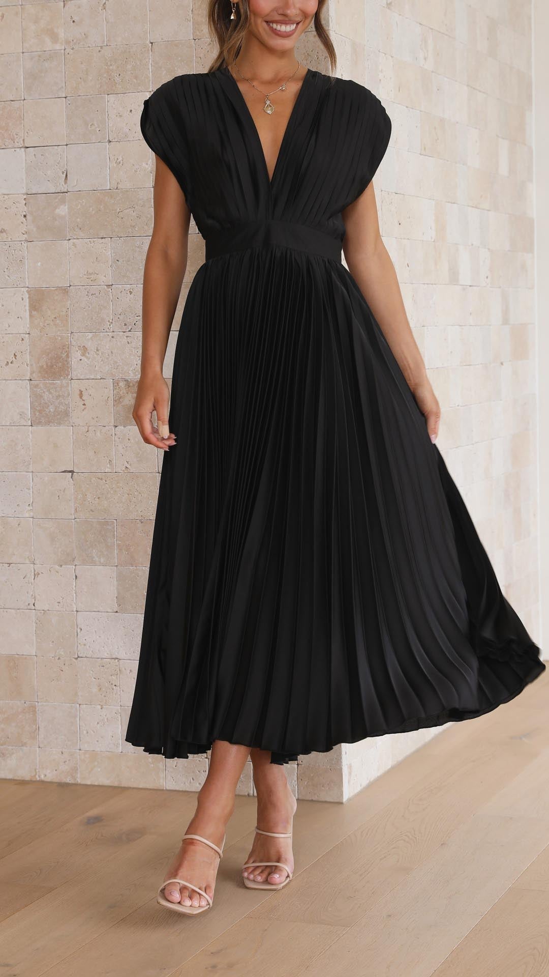 Maxikleid Damenkleid | Fließende Passform Weicher Stoff & Eleganter Stil für jeden Anlass