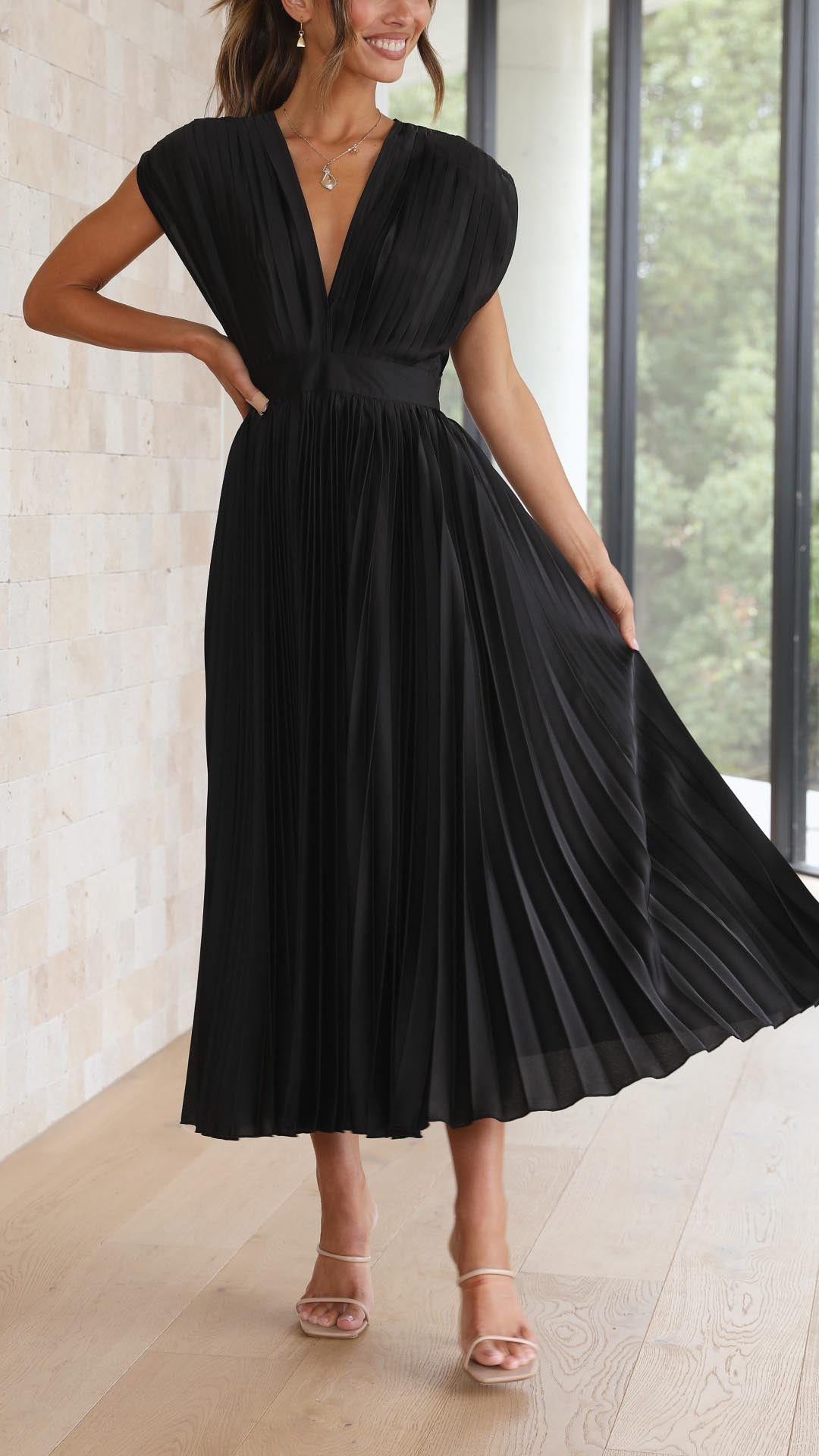 Maxikleid Damenkleid | Fließende Passform Weicher Stoff & Eleganter Stil für jeden Anlass