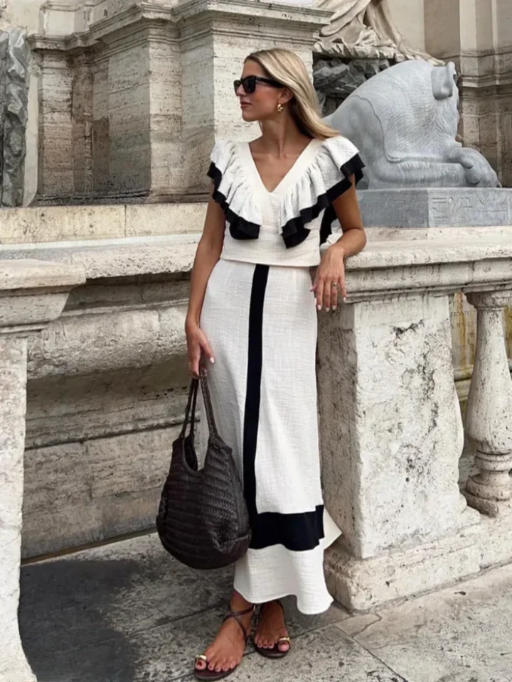 Zweiteiliges Set für Damen | Elegantes & Vielseitiges Outfit mit Schmeichelhaftem Schnitt