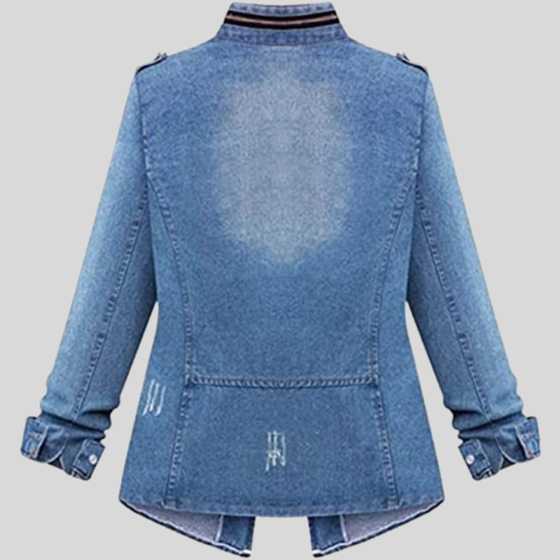 Aurelia | Elegante Jeansjacke mit böhmischen Details - Vielseitigkeit & zeitloser Stil