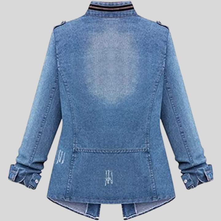 Aurelia | Elegante Jeansjacke mit böhmischen Details - Vielseitigkeit & zeitloser Stil