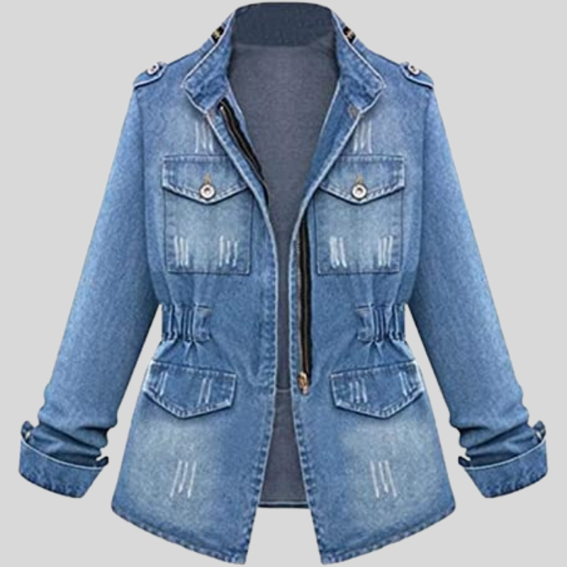 Aurelia | Elegante Jeansjacke mit böhmischen Details - Vielseitigkeit & zeitloser Stil