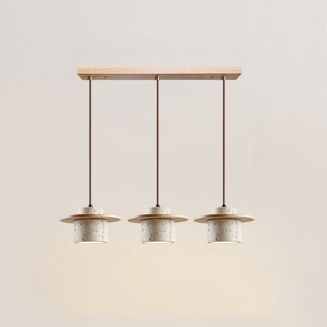 LuzCascada - Lampe aus natürlichem Travertin