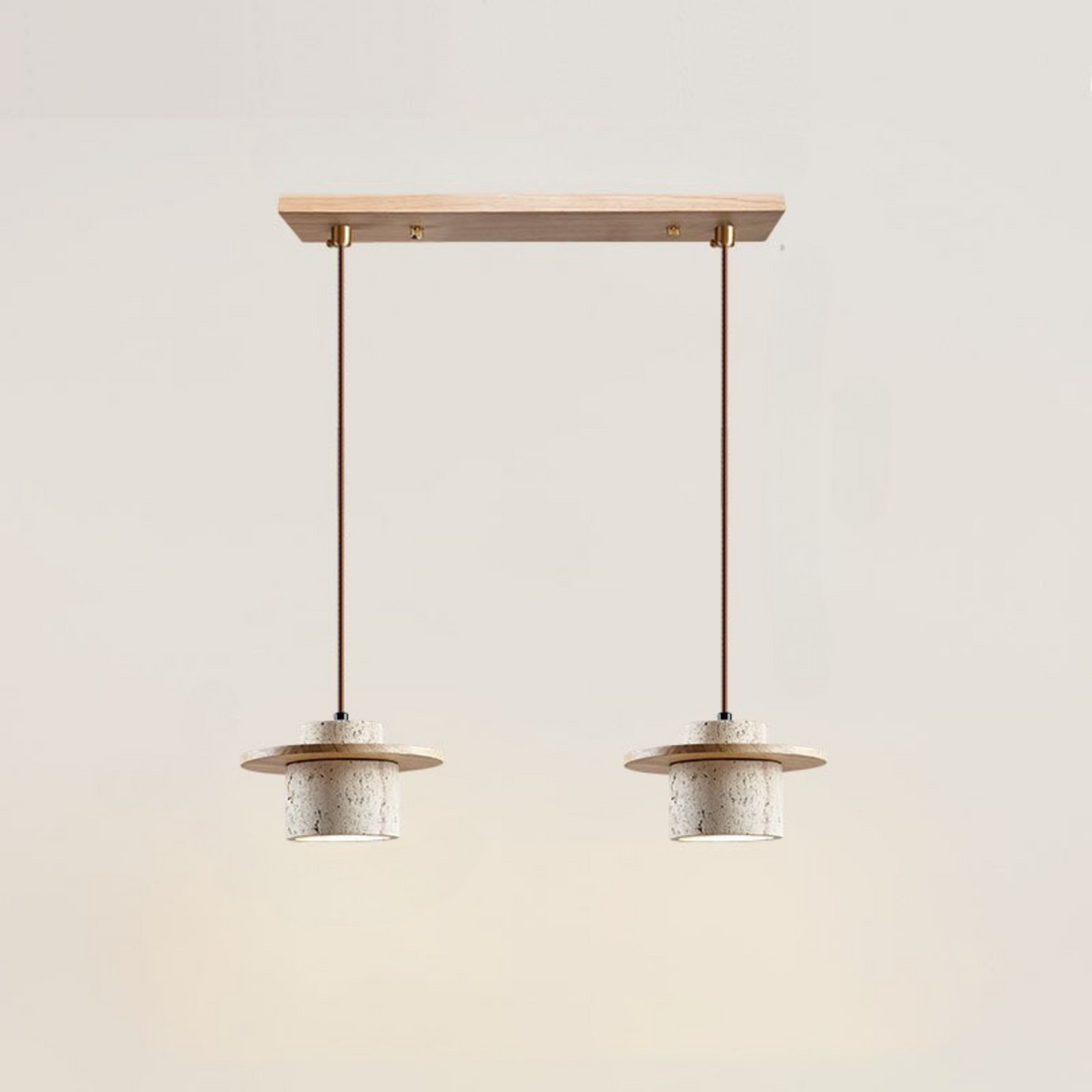 LuzCascada - Lampe aus natürlichem Travertin
