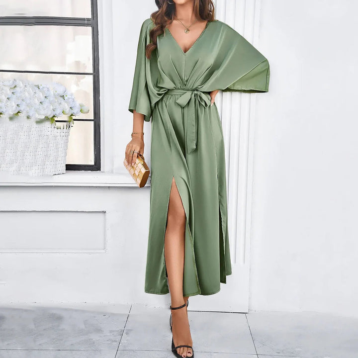 Elira Langes Kleid für Frauen | Formelle Eleganz & Fließender Stil