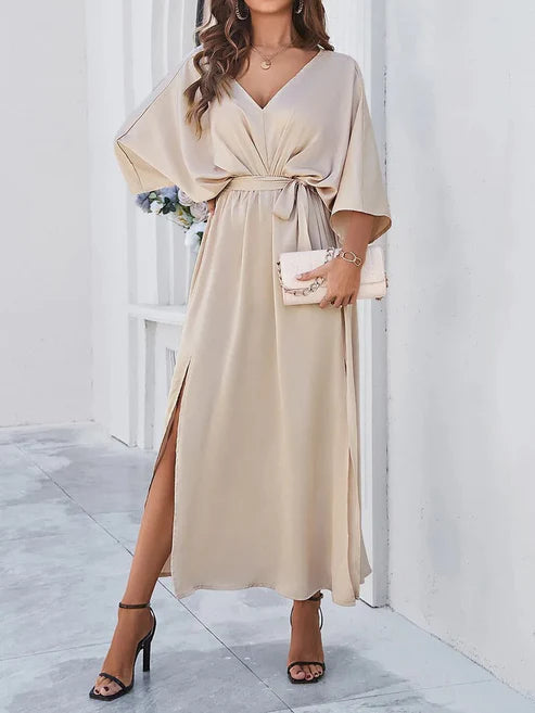 Elira Langes Kleid für Frauen | Formelle Eleganz & Fließender Stil