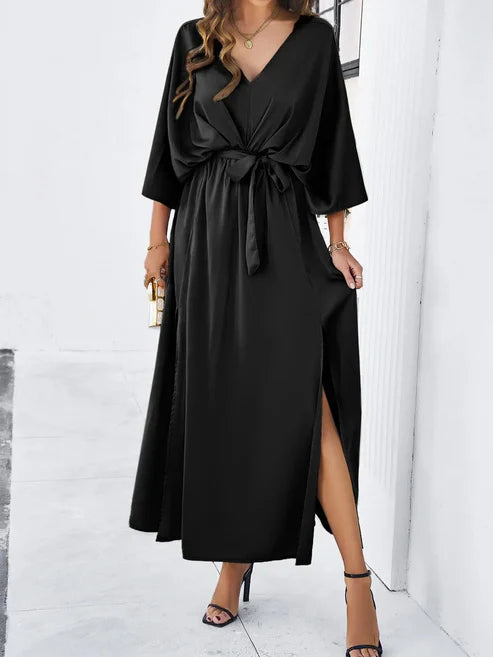 Elira Langes Kleid für Frauen | Formelle Eleganz & Fließender Stil